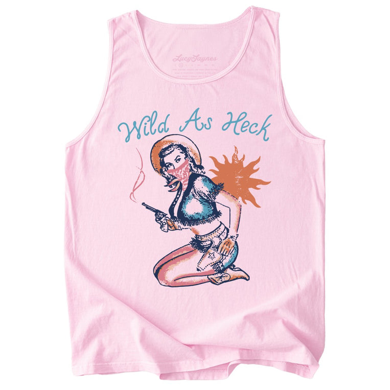 Wild as Heck Comfort Colors Graphic Tank Top - Blossom