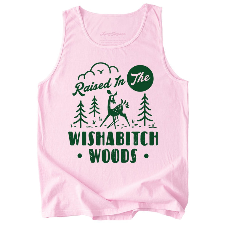 Wishabitch Woods Comfort Colors Graphic Tank Top - Blossom