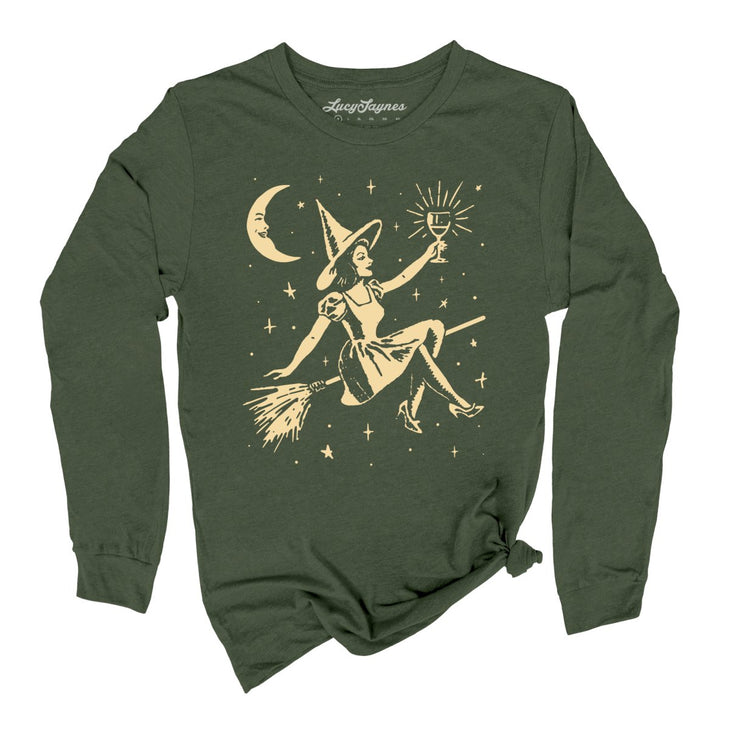 Witchy Wine Long Sleeve Tee
