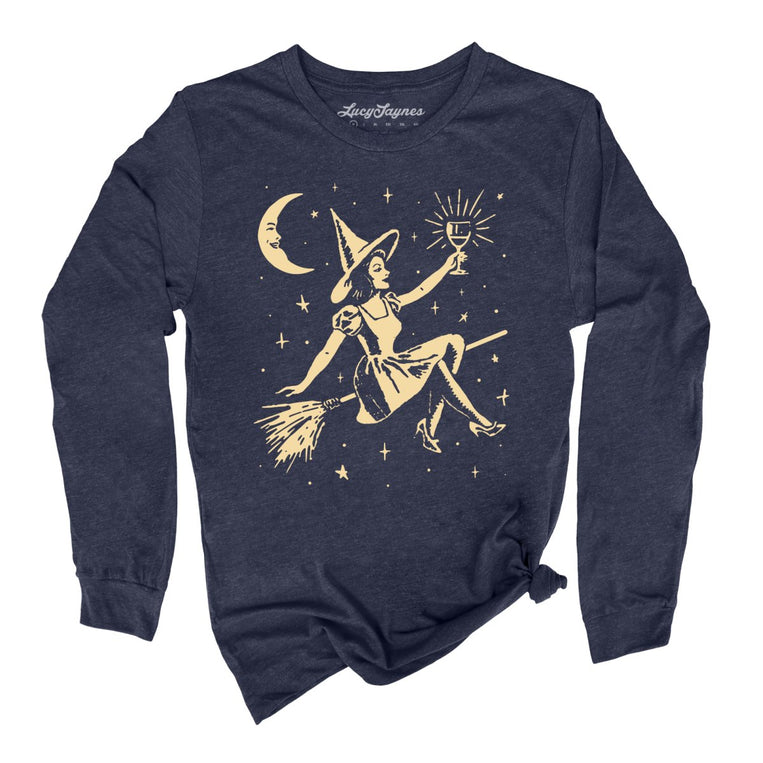 Witchy Wine - Heather Navy - Full Front