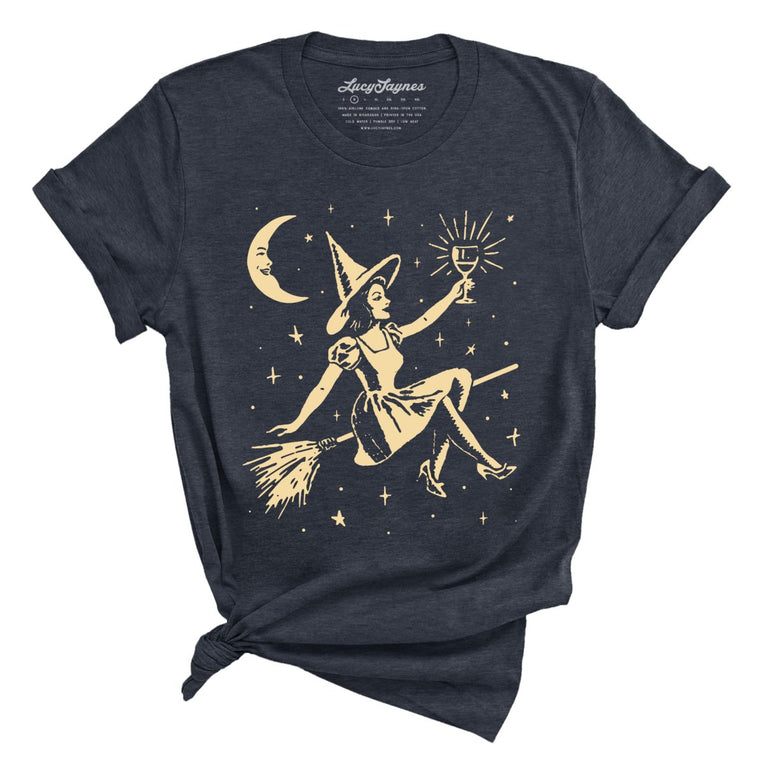 Witchy Wine - Heather Navy - Full Front