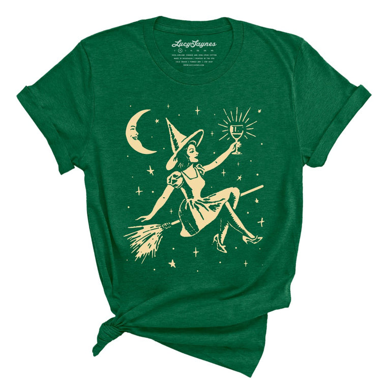 Witchy Wine - Heather Grass Green - Full Front