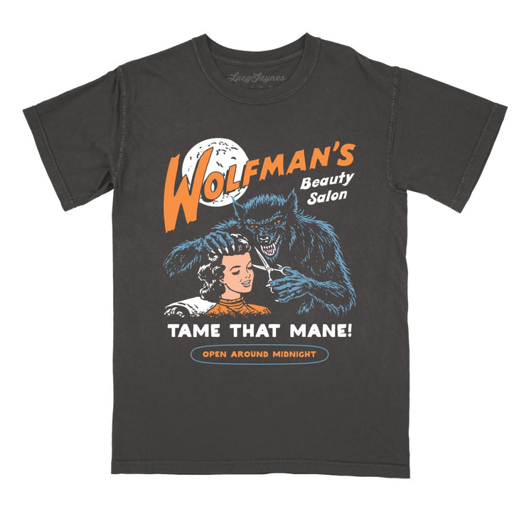 Wolfman's Beauty Salon Comfort Colors Tee