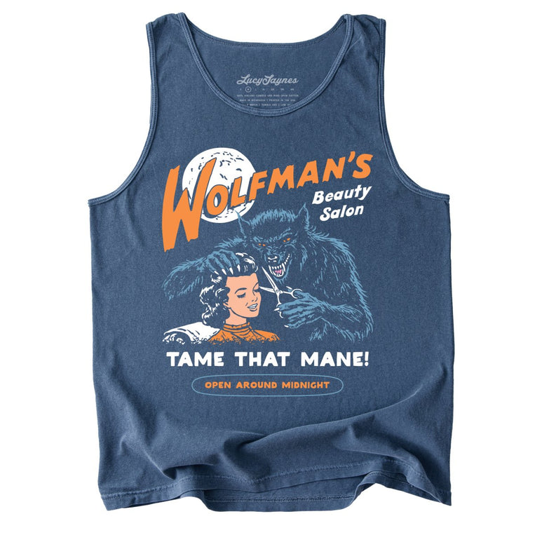 Wolfman's Beauty Salon - Denim - Tank Top