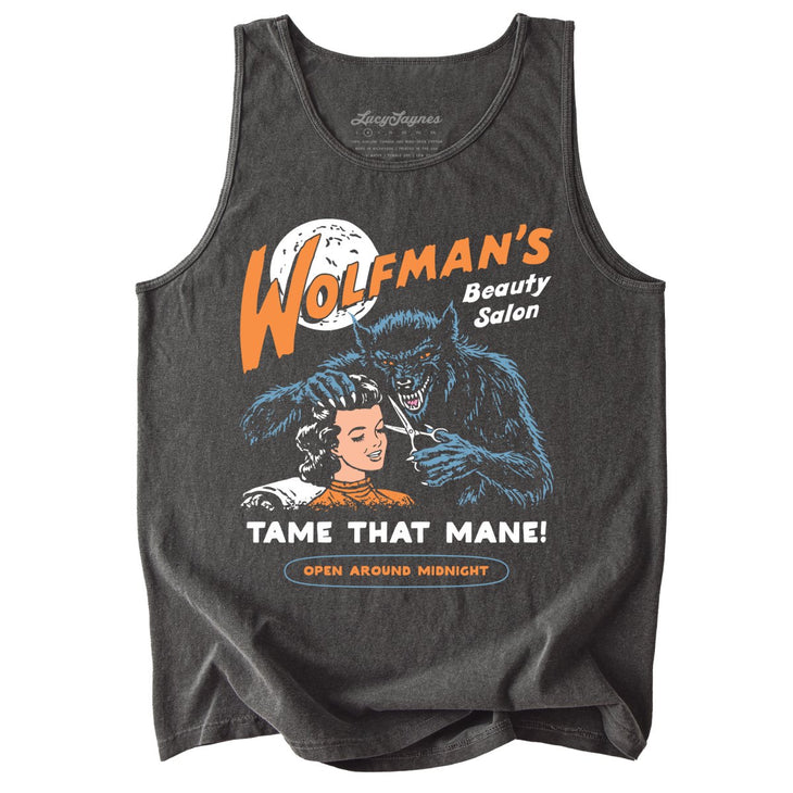 Wolfman's Beauty Salon Comfort Colors Tank Top