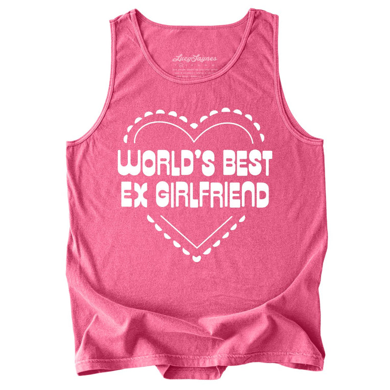 World's Best Ex Girlfriend Comfort Colors Graphic Tank Top - Crunchberry
