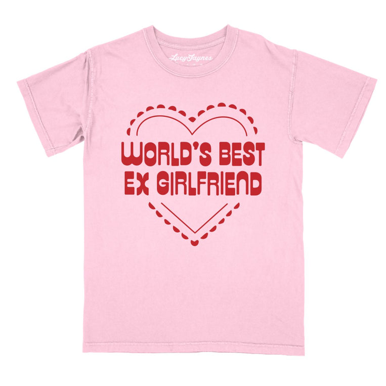 World's Best Ex Girlfriend Comfort Colors Graphic Tee - Blossom