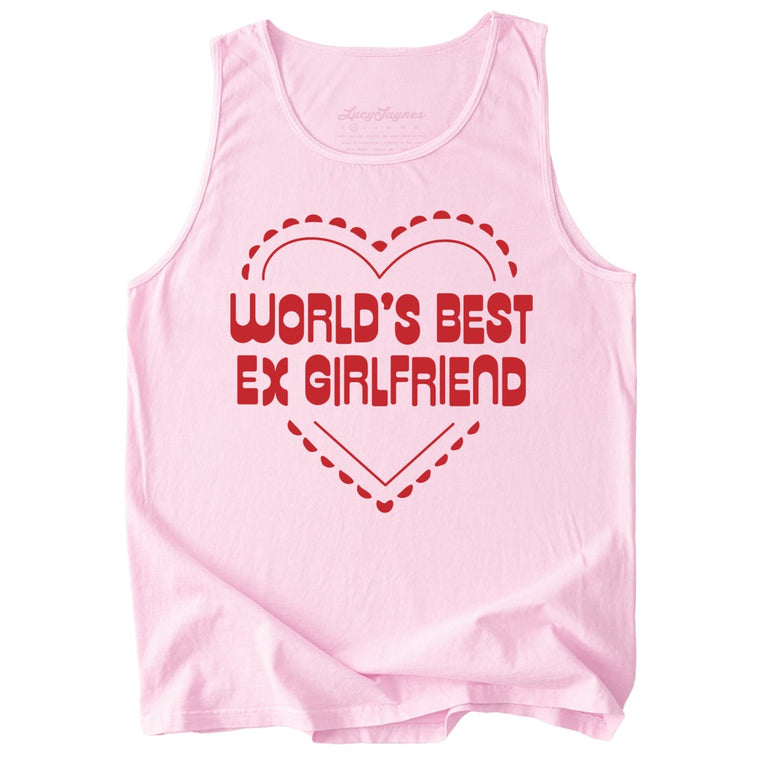 World's Best Ex Girlfriend Comfort Colors Graphic Tank Top - Blossom