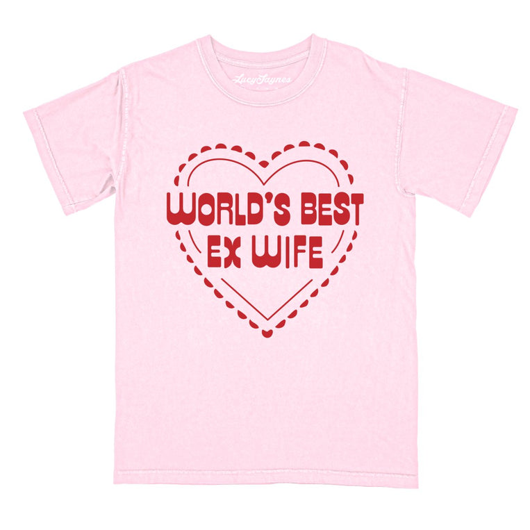 World's Best Ex Wife Comfort Colors Graphic Tee - Blossom
