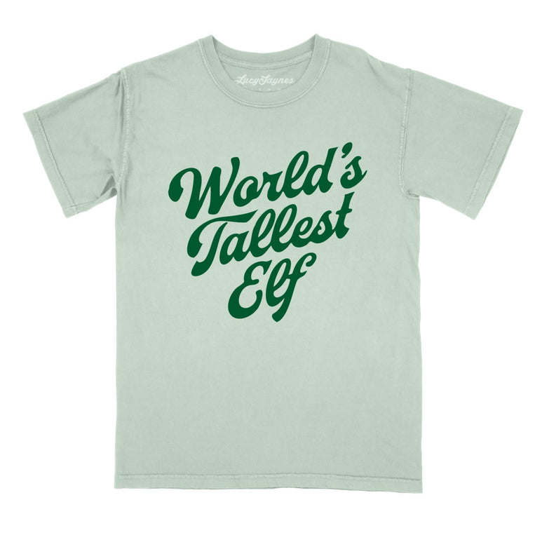 World's Tallest Elf Comfort Colors Graphic Tee - Bay