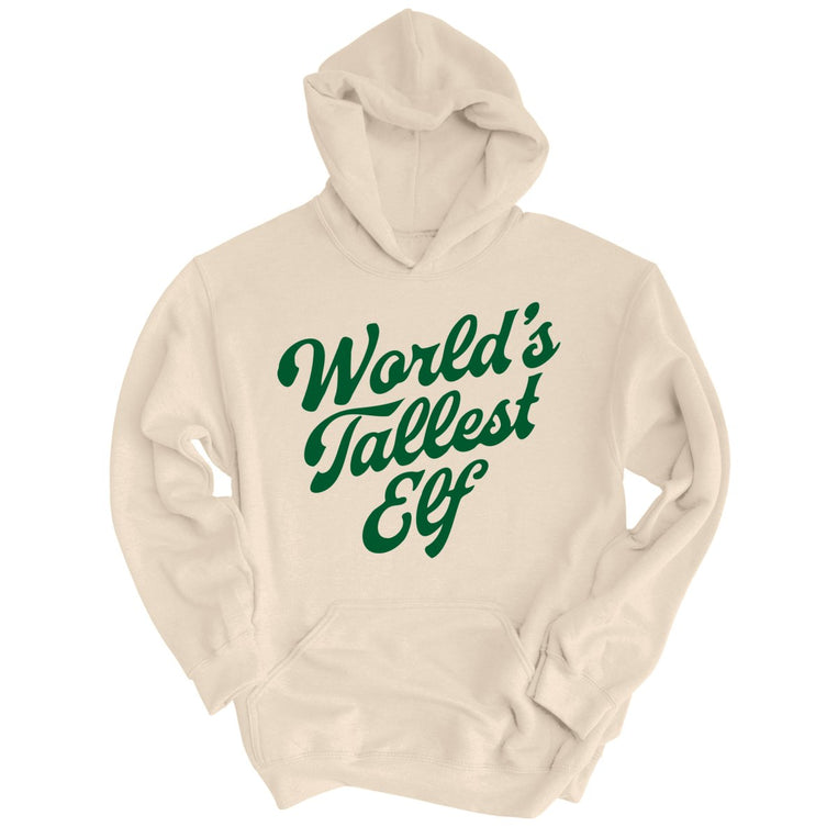World's Tallest Elf - Sand - Unisex Hoodie