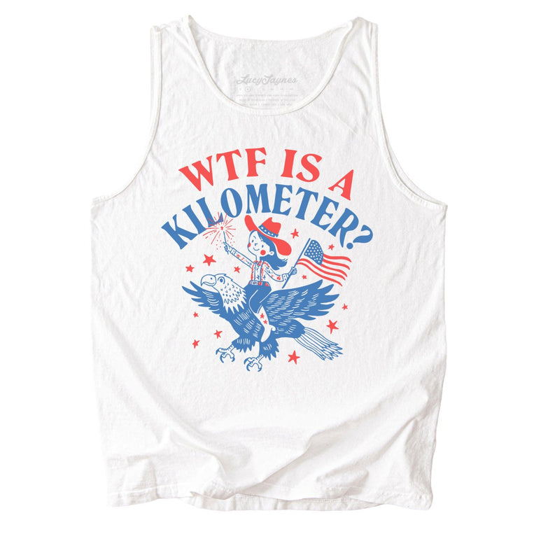 WTF Is A Kilometer Comfort Colors Graphic Tank Top