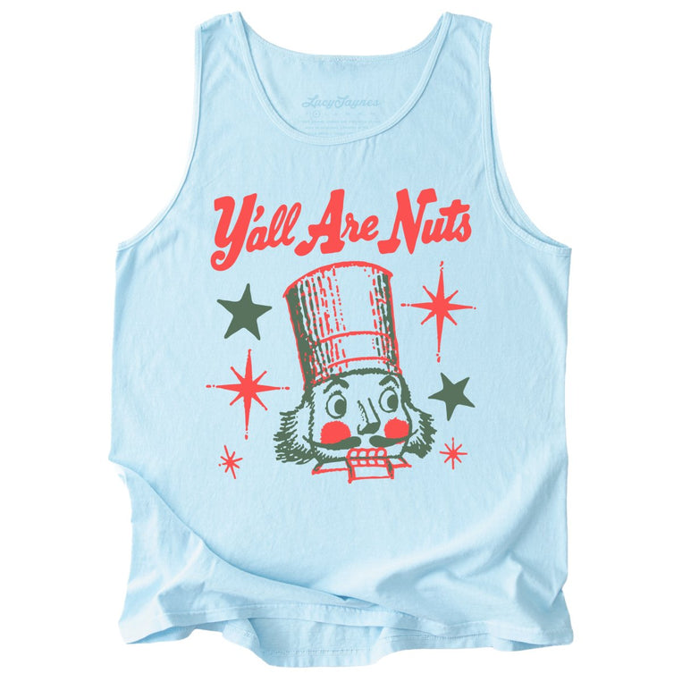 Y'all Are Nuts - Chambray - Tank Top