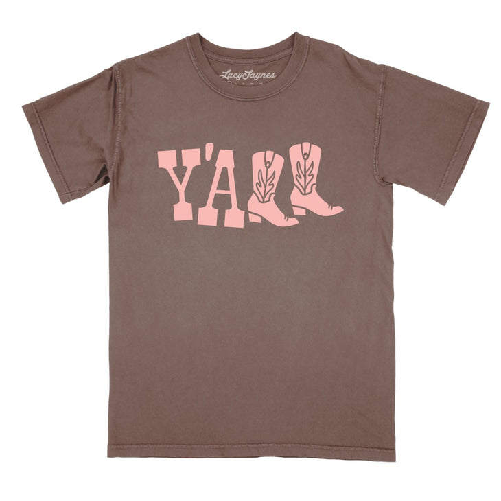 Y'all Boots Comfort Colors Tee