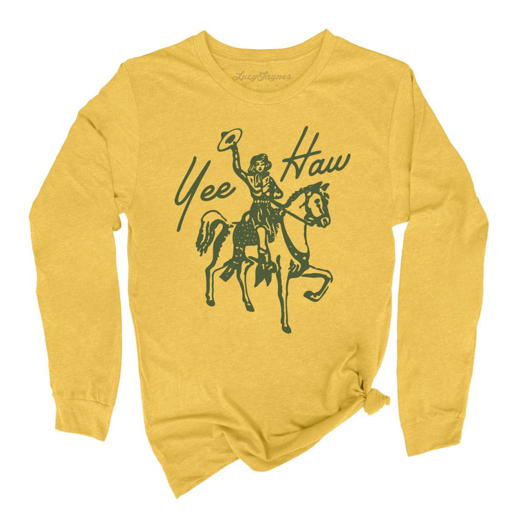Yee Haw - Heather Yellow Gold - Full Front