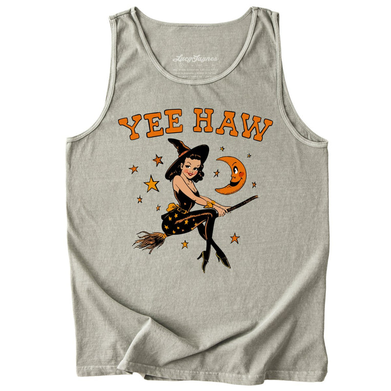 Yee Haw Witch Comfort Colors Graphic Tank Top - Sandstone