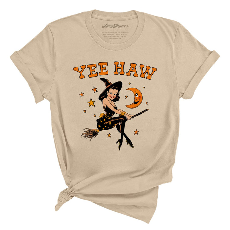 Yee Haw Witch. - Tan - Full Front