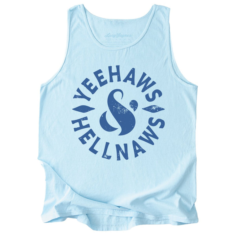 Yeehaws and Hellnaws Comfort Colors Graphic Tank Top