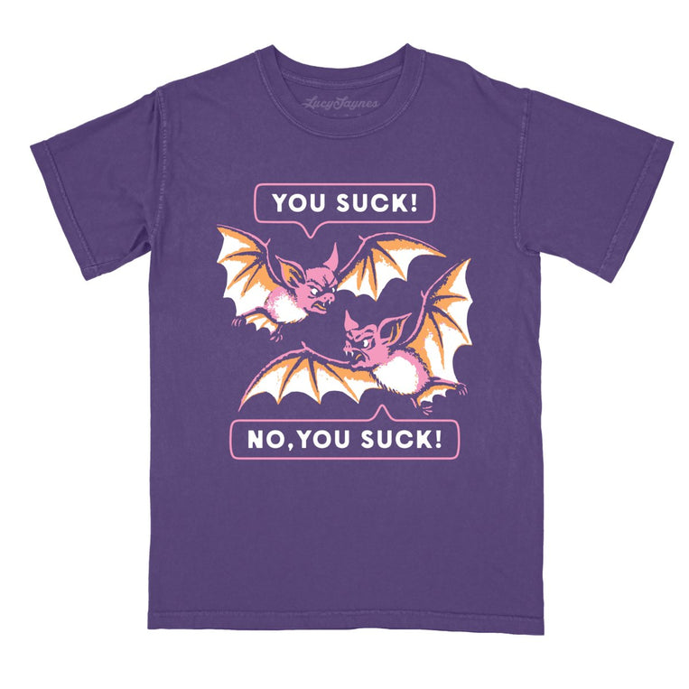 You Suck Bats - Grape - Comfort Colors Tee