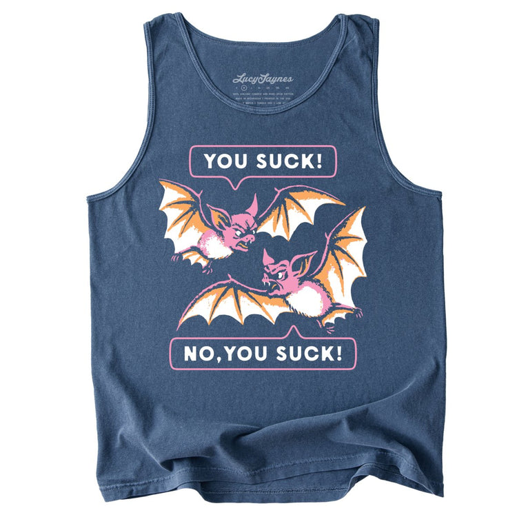 You Suck Bats - Denim - Tank Top