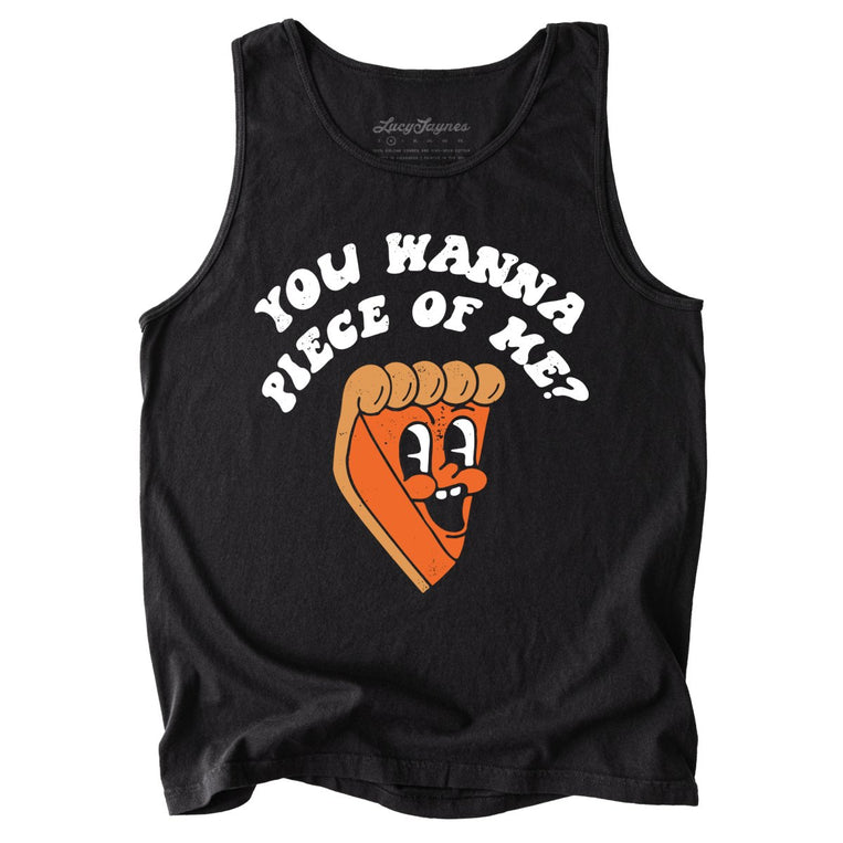 You Wanna Piece Of Me Comfort Colors Graphic Tank Top - Black