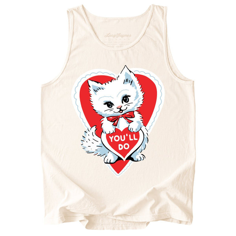 You'll Do Comfort Colors Graphic Tank Top - Ivory