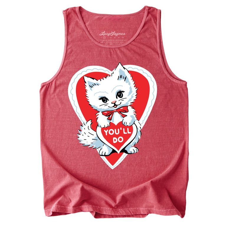 You'll Do Comfort Colors Graphic Tank Top - Crimson