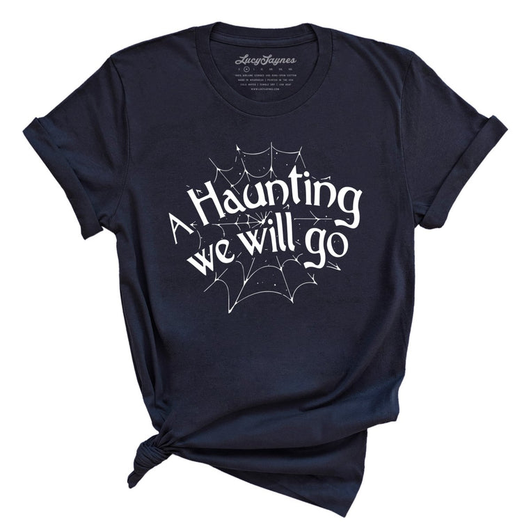 A Haunting We Will Go - Navy - Full Front