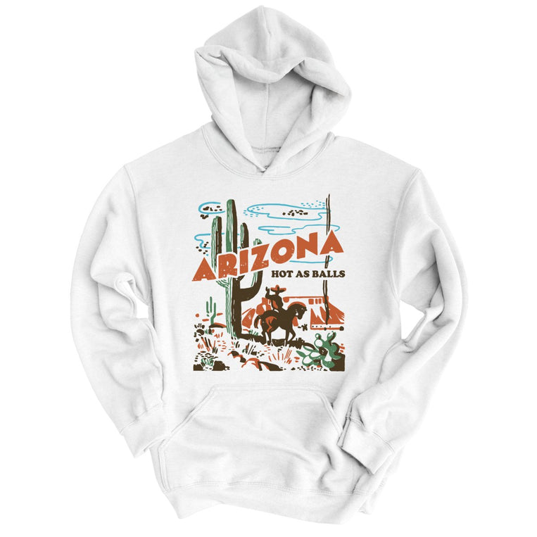 Arizona Hot As Balls - White - Full Front