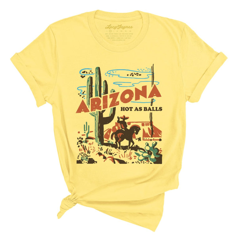 Arizona Hot As Balls - Yellow - Full Front