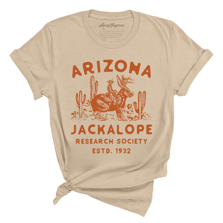 Arizona Jackalope Research Society - Tan - Full Front