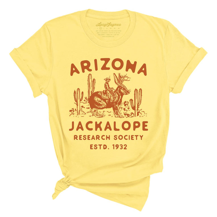 Arizona Jackalope Research Society - Yellow - Full Front