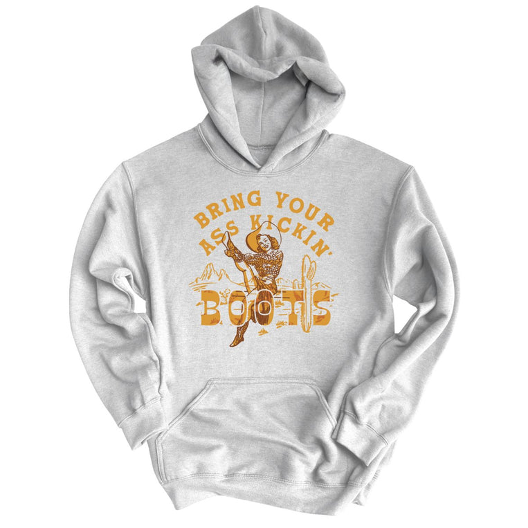 Bring Your Ass Kickin' Boots - Grey Heather - Full Front