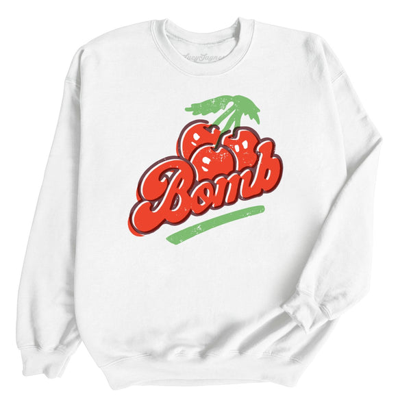 トップス Classic Cherry Sweatshirt American Classic Crewneck (Heather Grey) – CHERRY LA