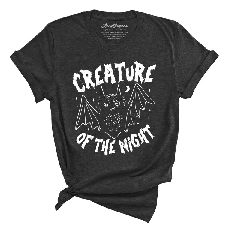 Creature of The Night - Dark Grey Heather - Full Front