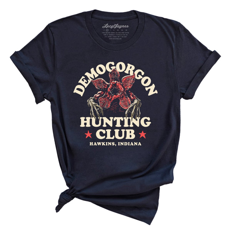Demogorgon Hunting Club - Navy - Full Front