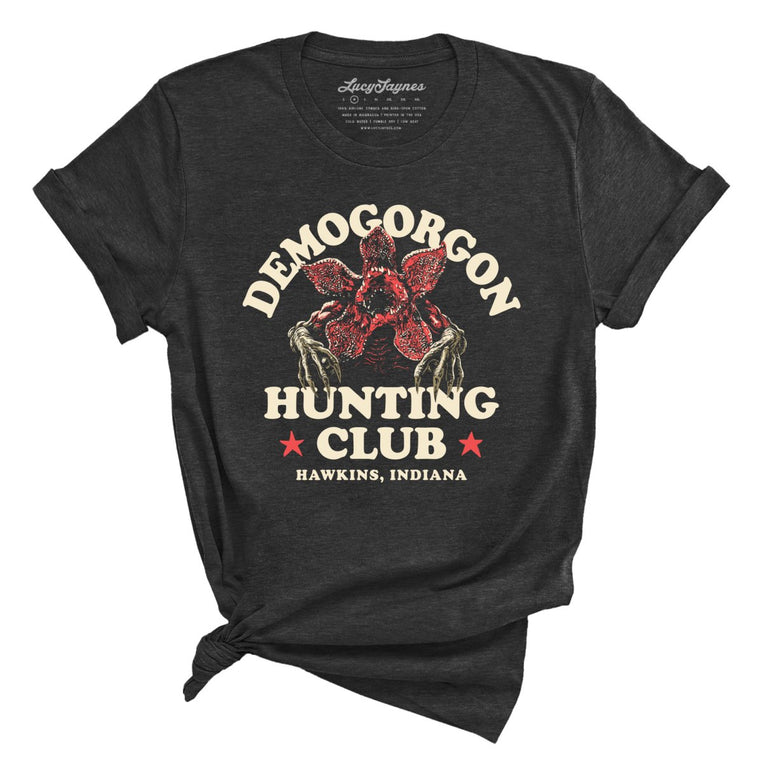 Demogorgon Hunting Club - Dark Grey Heather - Full Front