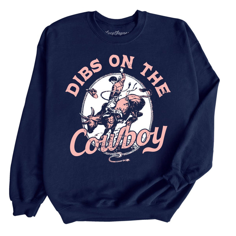 Dibs On The Cowboy - Navy - Full Front