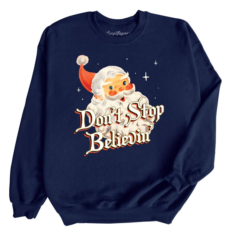 Don't Stop Believin' - Navy - Full Front