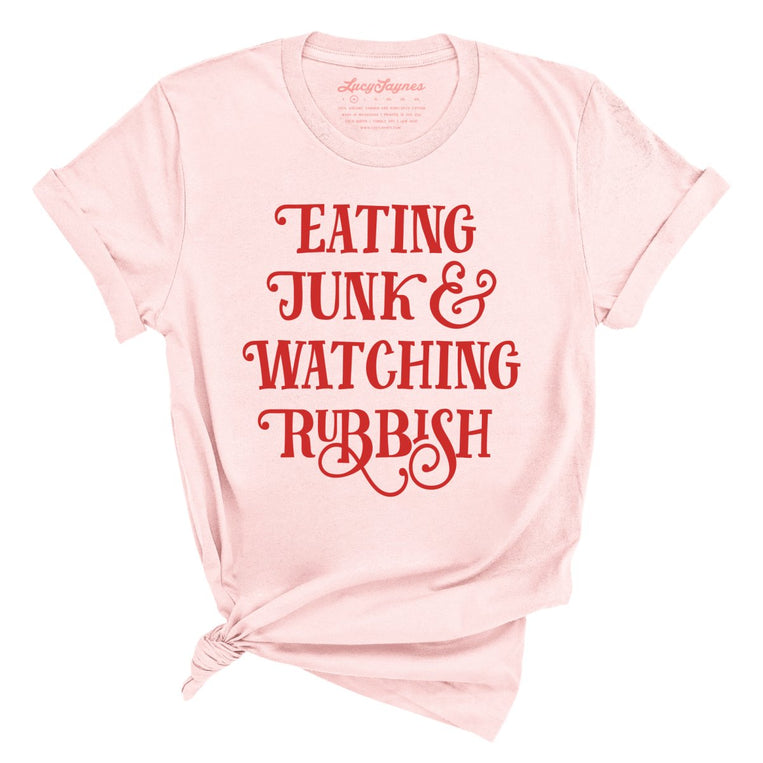 Eating Junk And Watching Rubbish - Soft Pink - Full Front