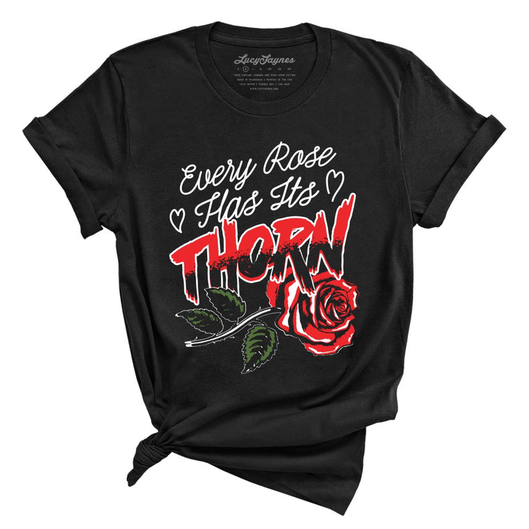Every Rose Has It's Thorn - Black - Full Front