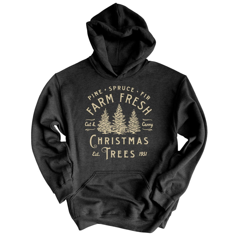 Farm Fresh Christmas Trees - Charcoal Heather - Full Front