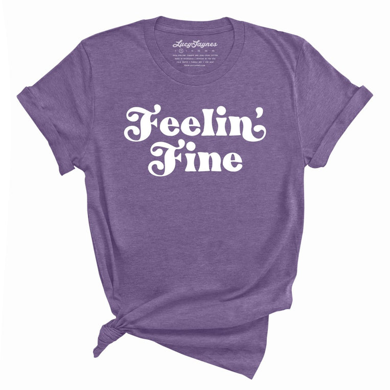 Feelin' Fine - Heather Team Purple - Full Front