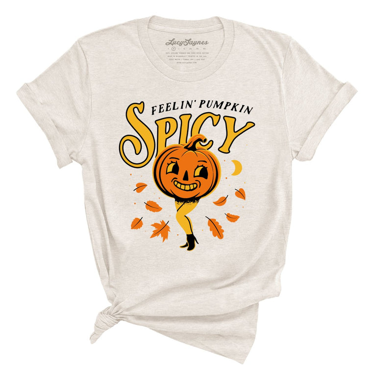 Feelin' Pumpkin Spicy - Heather Dust - Full Front
