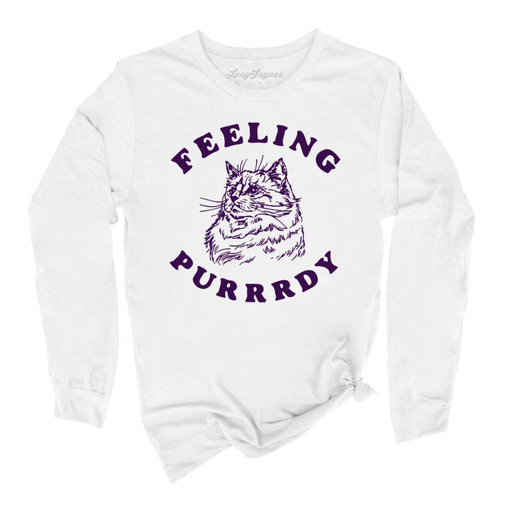 Feeling Purrrdy Long Sleeve Tee
