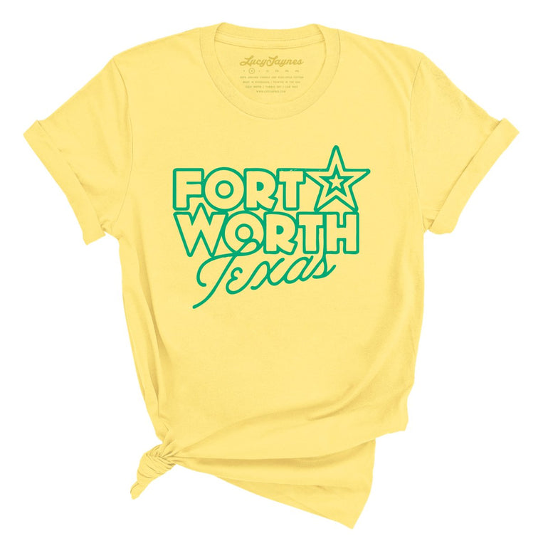 Fort Worth Texas - Yellow - Full Front