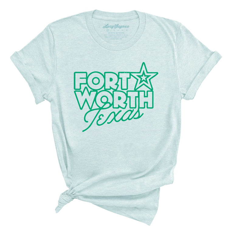 Fort Worth Texas - Heather Ice Blue - Full Front