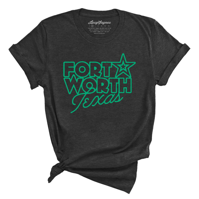 Fort Worth Texas - Dark Grey Heather - Full Front