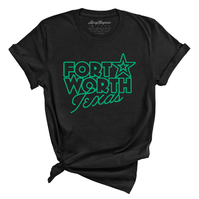 Fort Worth Texas - Black - Full Front