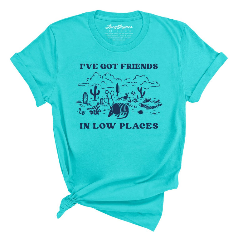 Friends in Low Places - Turquoise - Full Front